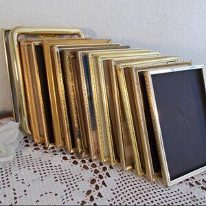Vintage Gold Metal Picture Frame 5x7 ($15 each)